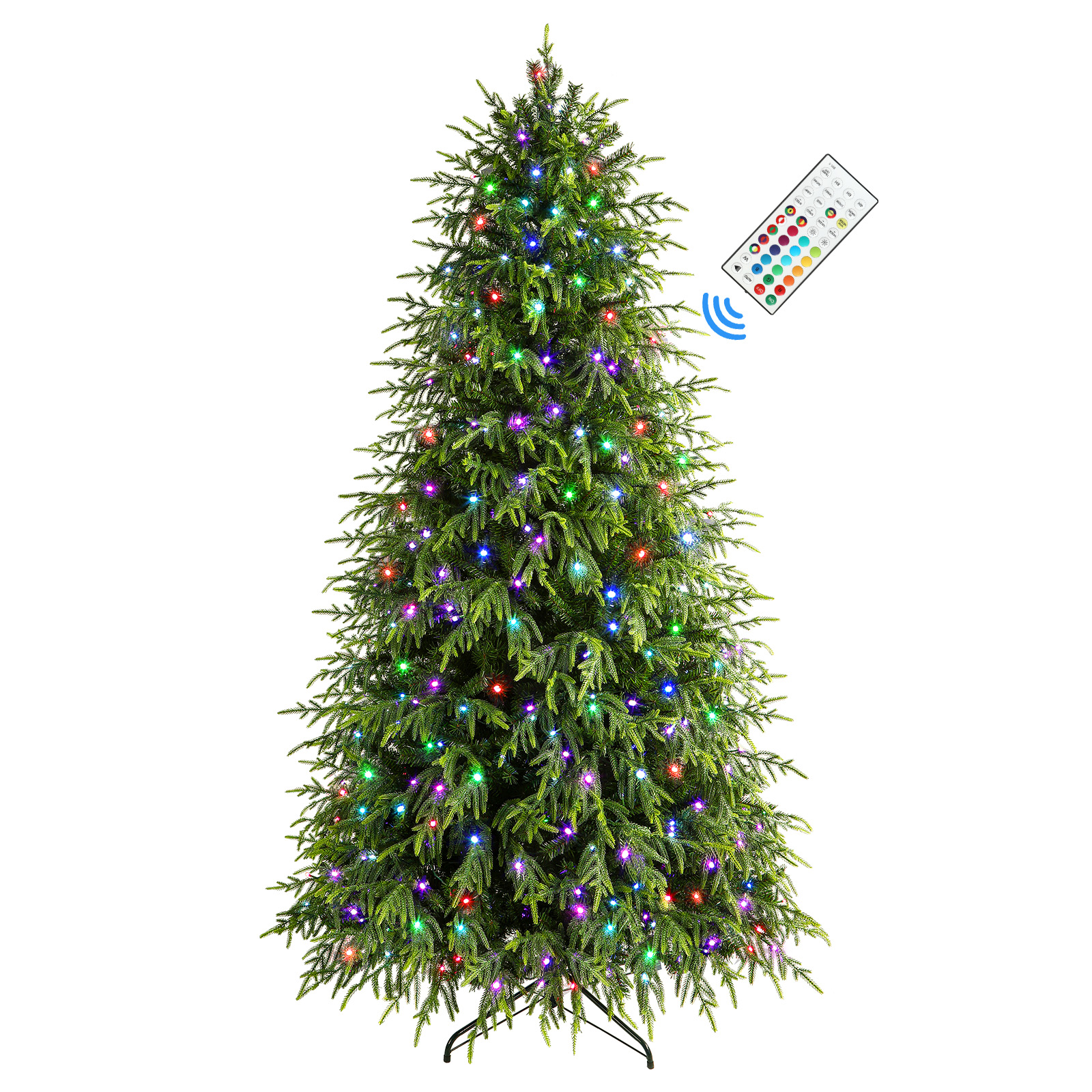 6ft Norfolk Pine Christmas Trees with RGB Lights
