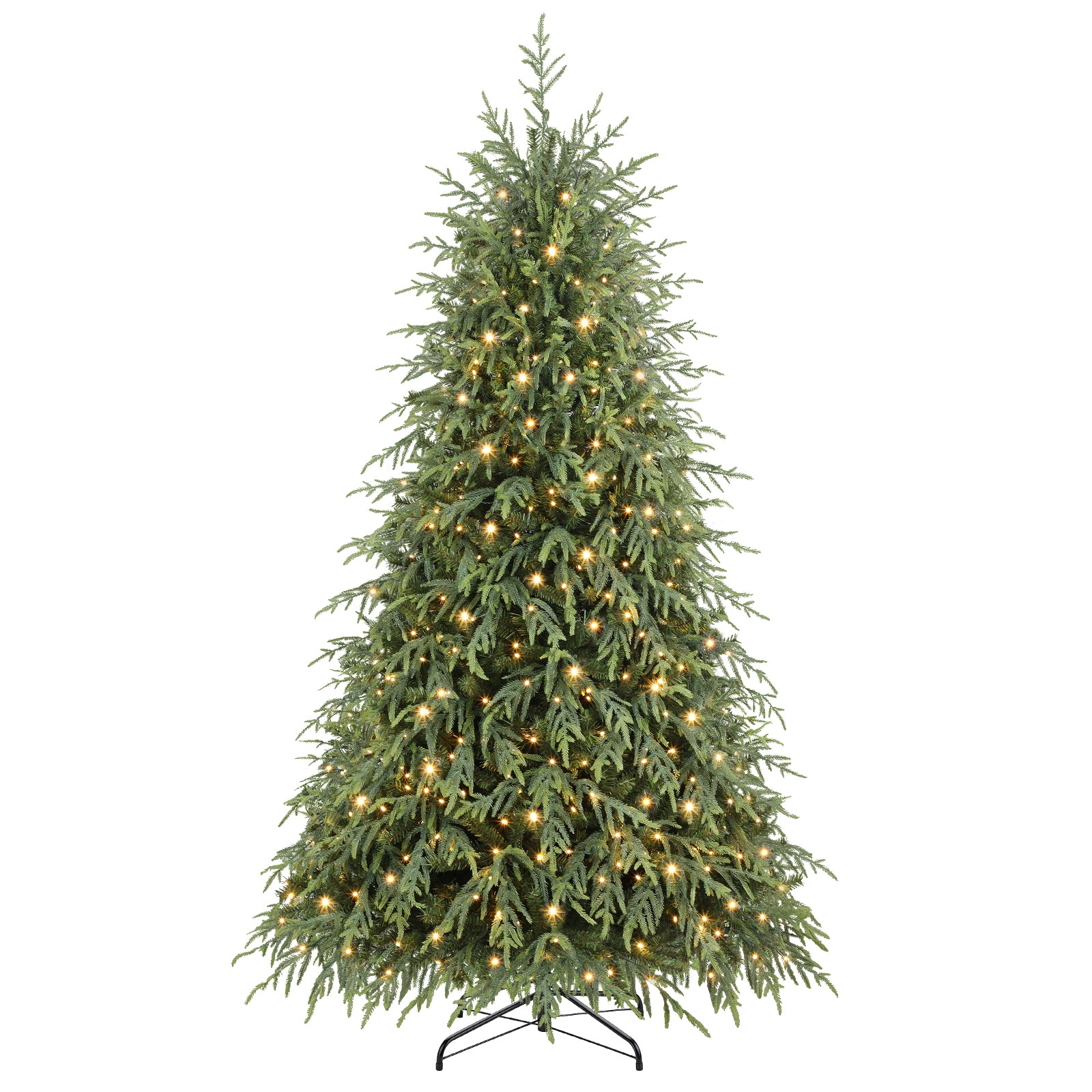 6ft Norfolk Pine Christmas Trees with 17 Modes Multi-Color Lights