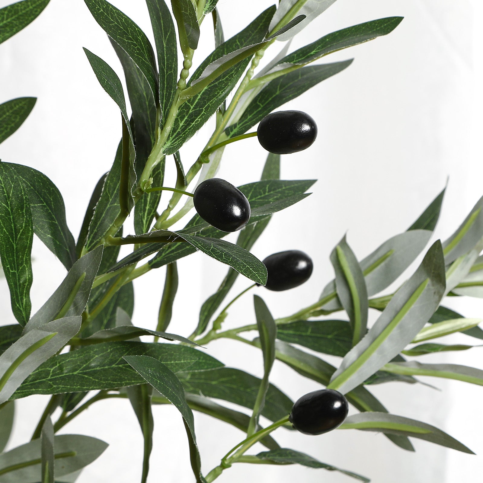 6FT Artificial Olive Trees with White Planter - SHareconn