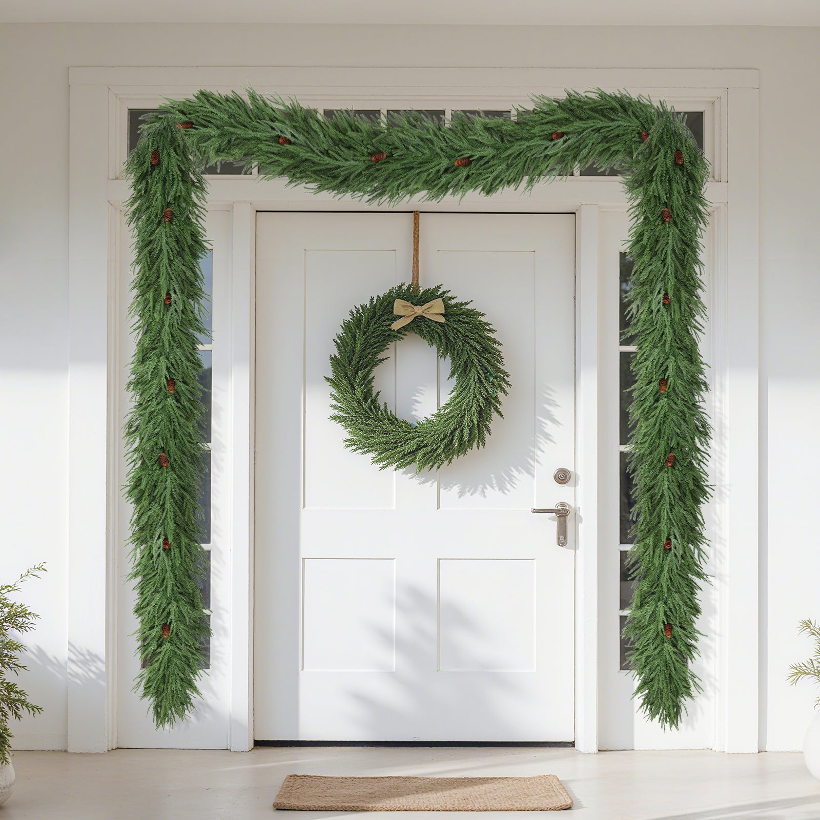 Norfolk Christmas Garland  with Pinecone - SHareconn