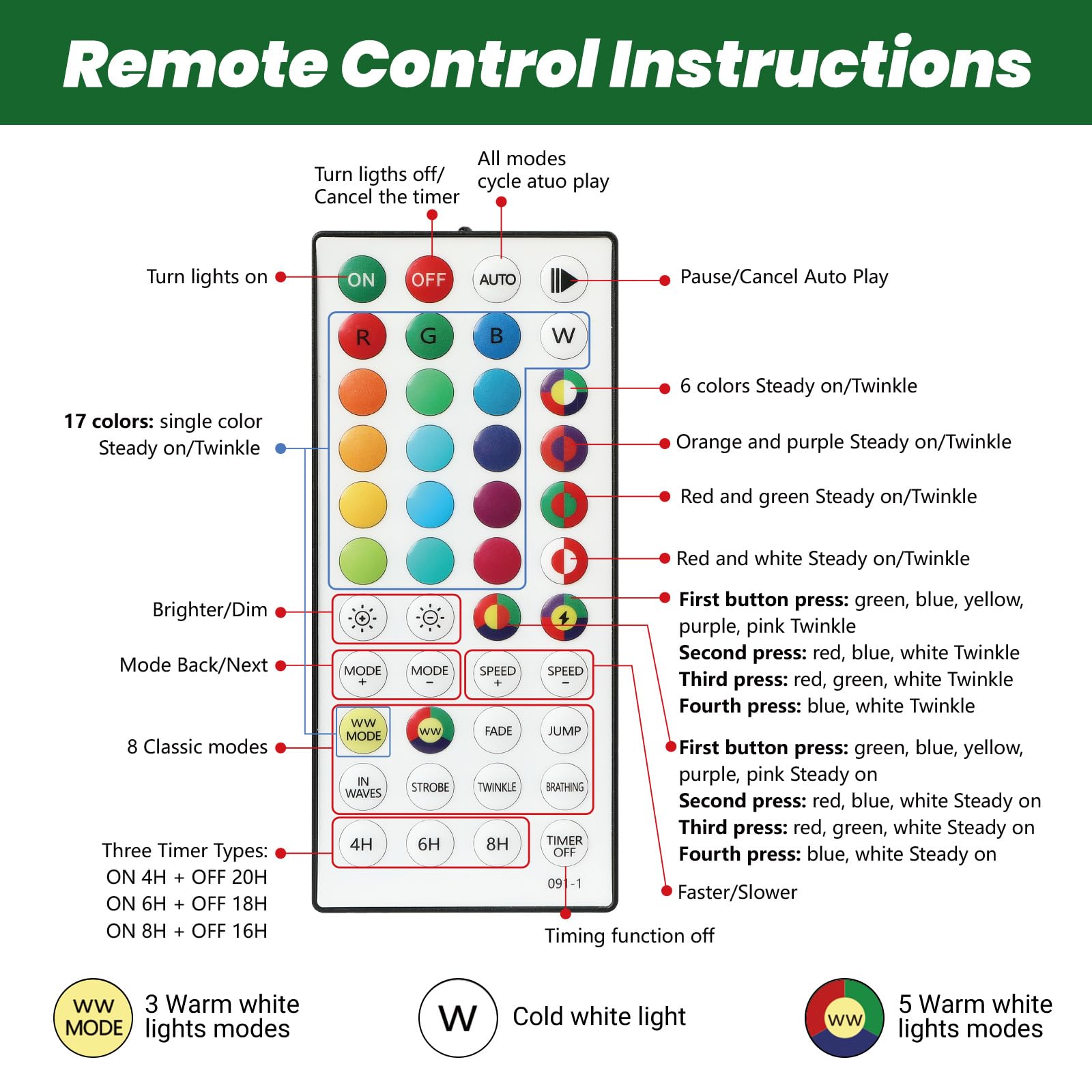 6ft Classic Spruce Artificial Christmas Tree with RGB Lights - SHareconn