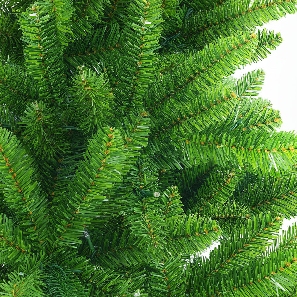 9ft Pre-lit Classic Spruce Artificial Christmas Tree with Multi-Color LED Lights - SHareconn