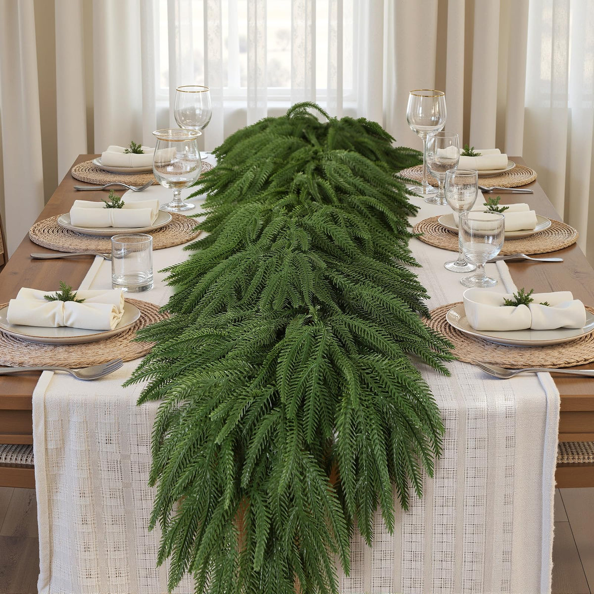 6ft/9ft Artificial Norfolk Christmas Garland