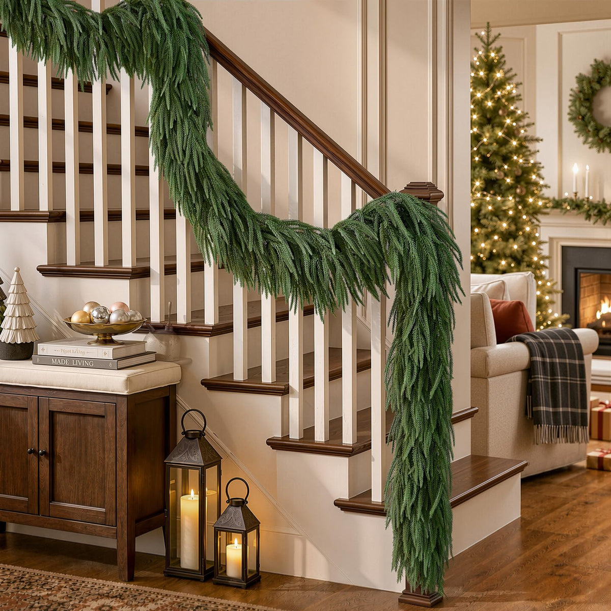 6ft/9ft Artificial Norfolk Christmas Garland