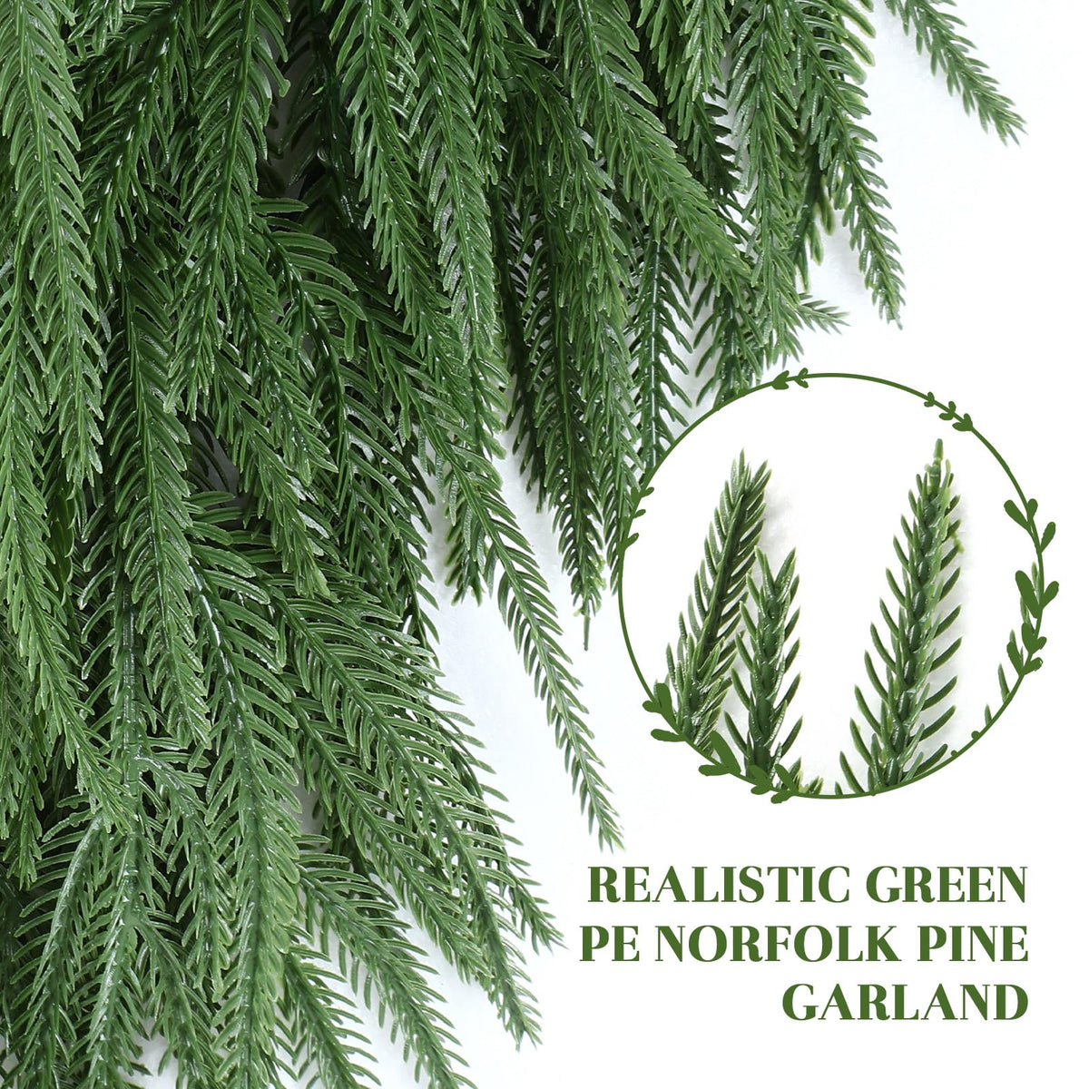 6ft/9ft Artificial Norfolk Christmas Garland
