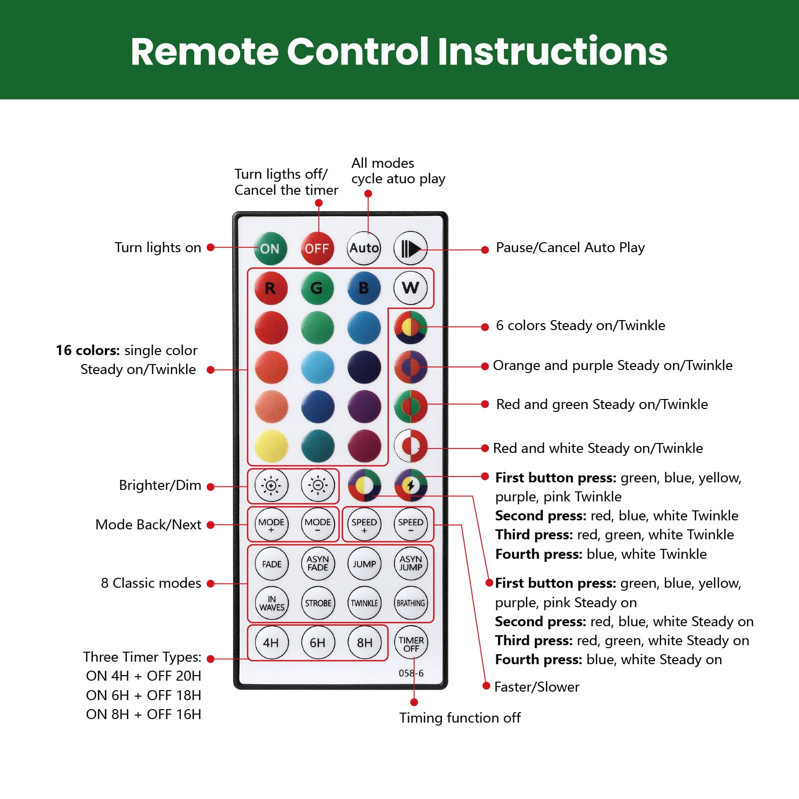 6ft Prelit 330 Multi-Color RGB Lights Full Snow Flocked Artificial Holiday Christmas Tree with Remote-White - SHareconn