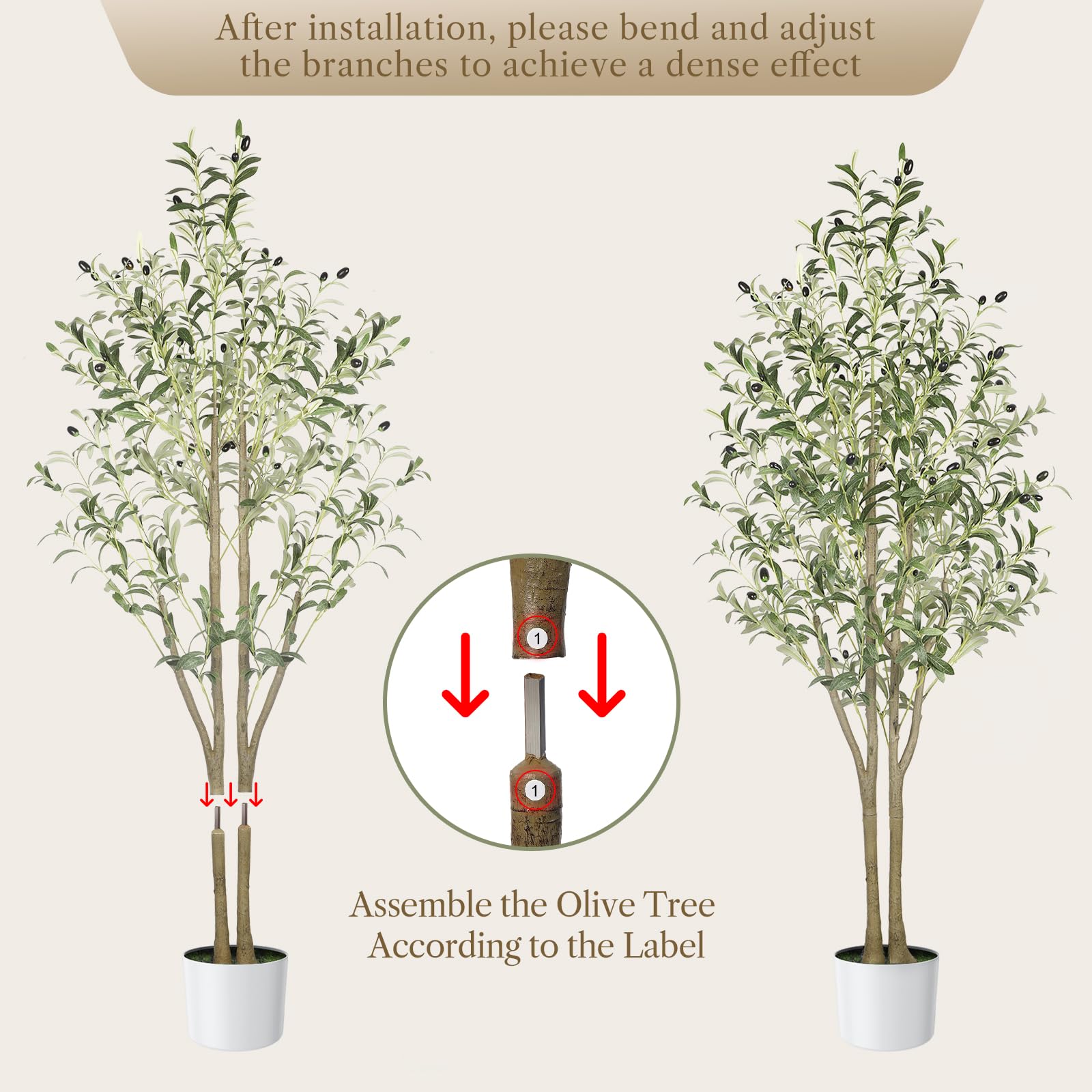 5ft Artificial Olive Trees - SHareconn