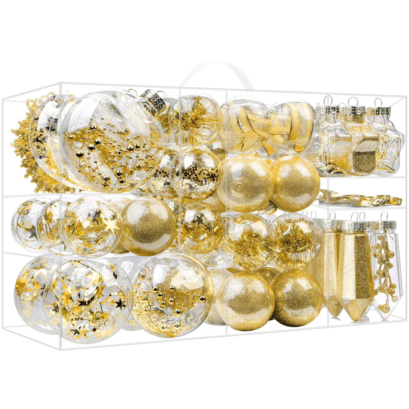 86PCS Glod Christmas Balls Ornaments Set - SHareconn