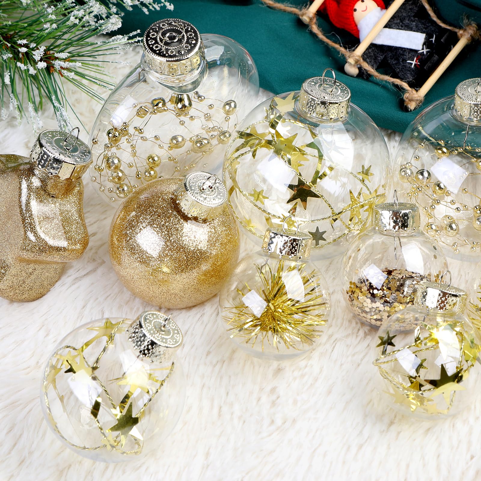 86PCS Glod Christmas Balls Ornaments Set - SHareconn