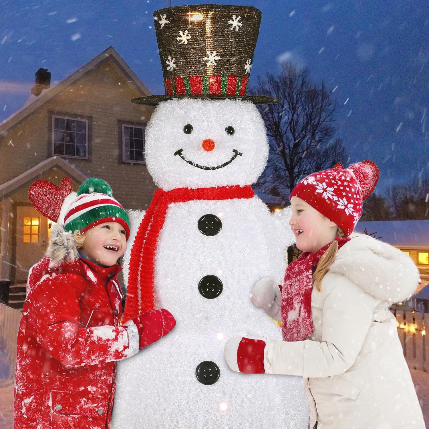 4FT Plush Snowman Christmas Decoration - SHareconn
