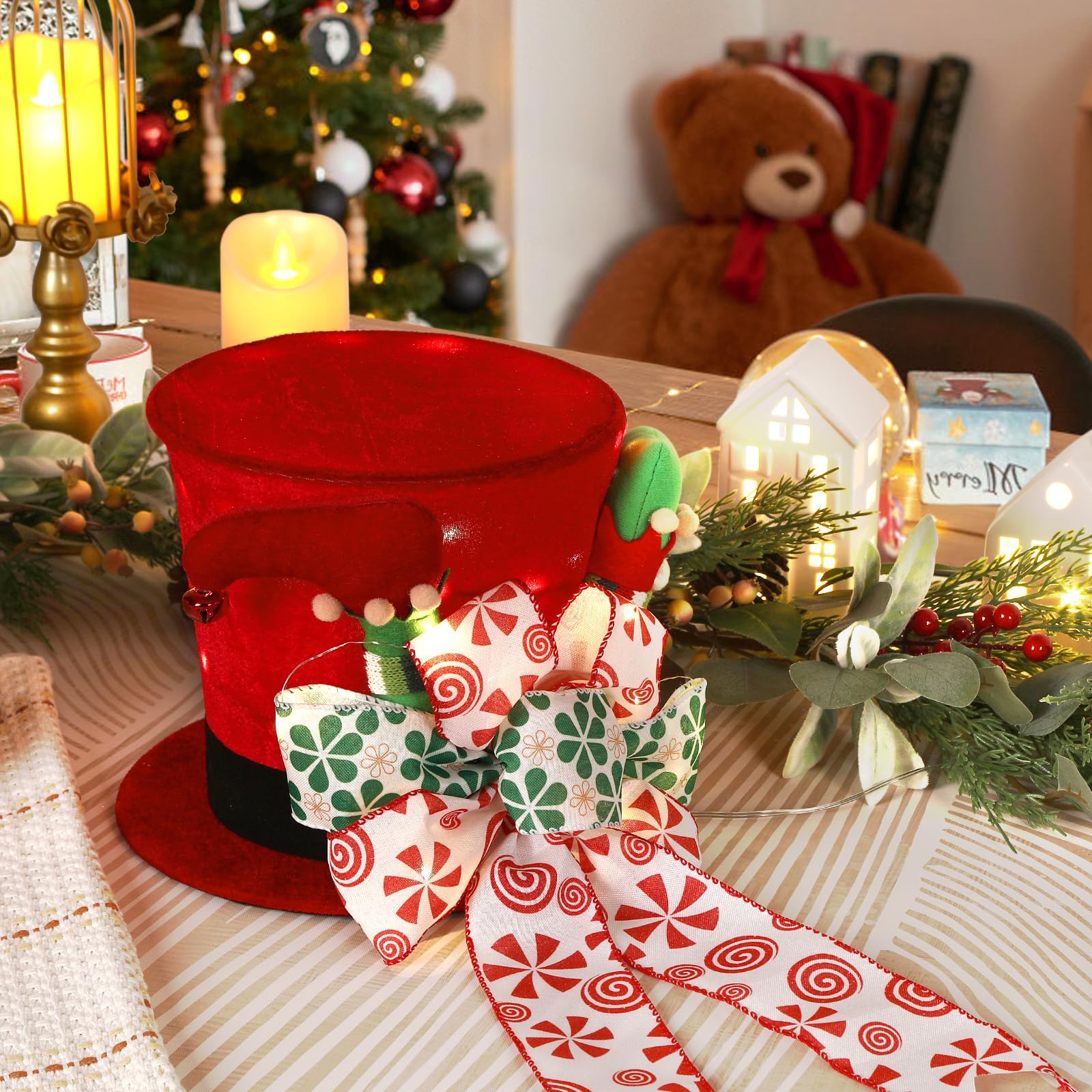 Christmas Tree Topper Hat Lighted - SHareconn