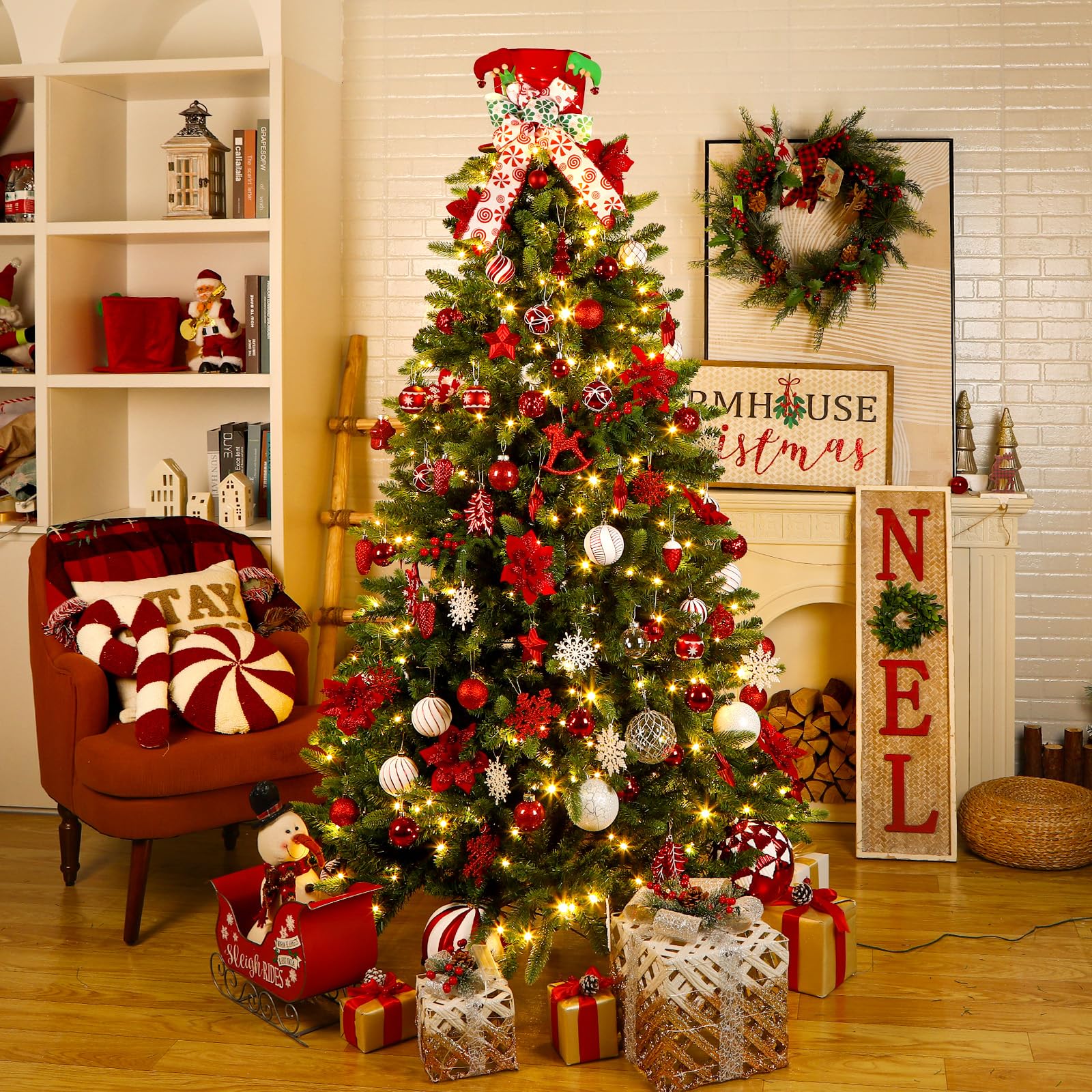 Christmas Tree Topper Hat Lighted - SHareconn