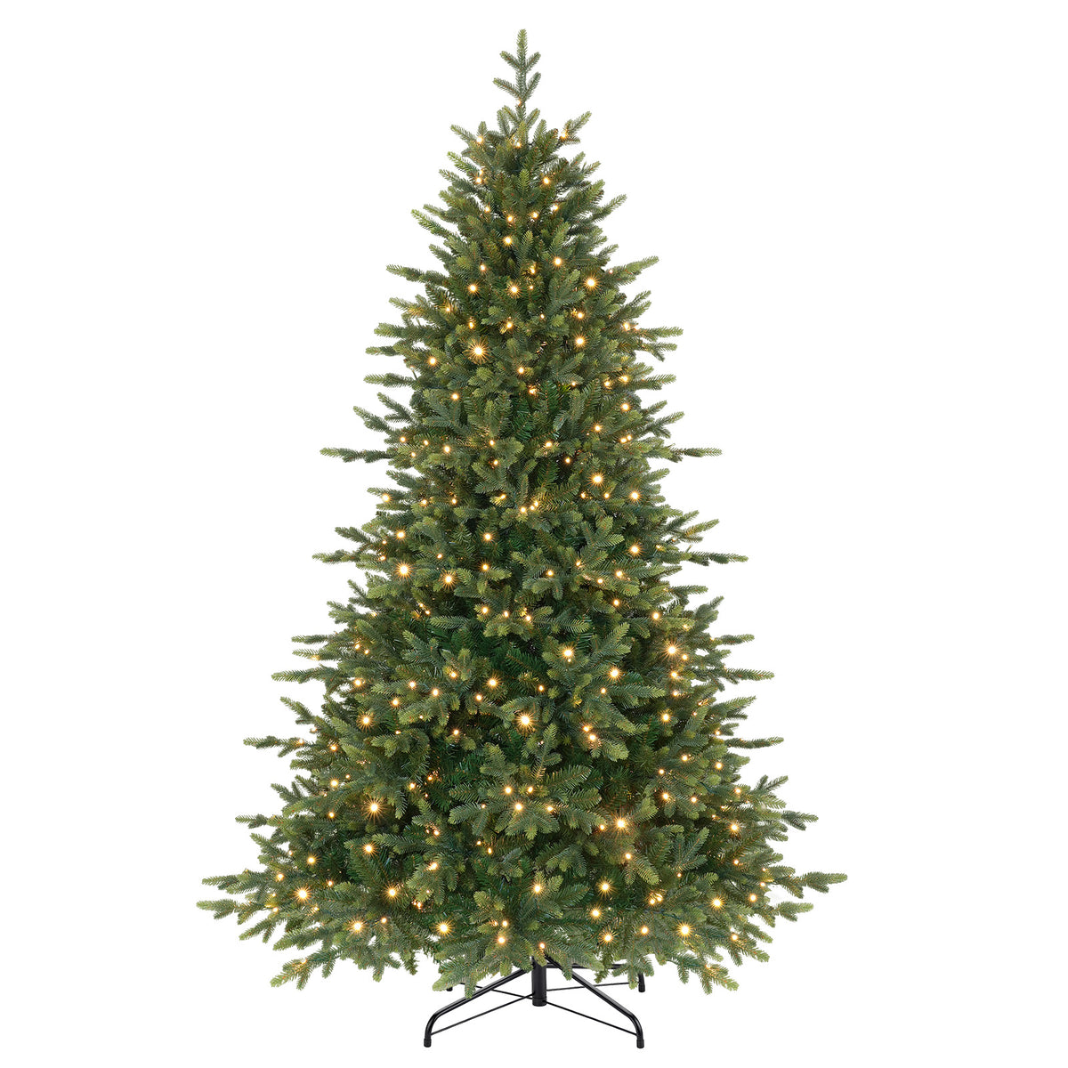 5ft Twinkling Balsam Fir Pre-Lit Artificial Christmas Tree, 1792 Branch Tips & 250 LED Lights, 17 Mode with Remote