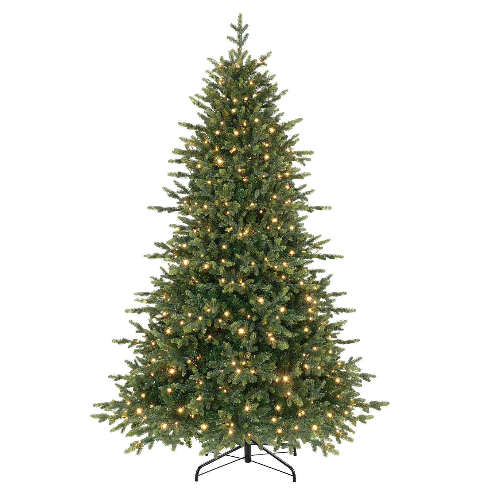 5ft Twinkling Balsam Fir Pre-Lit Artificial Christmas Tree, 1792 Branch Tips & 250 LED Lights, 17 Mode with Remote