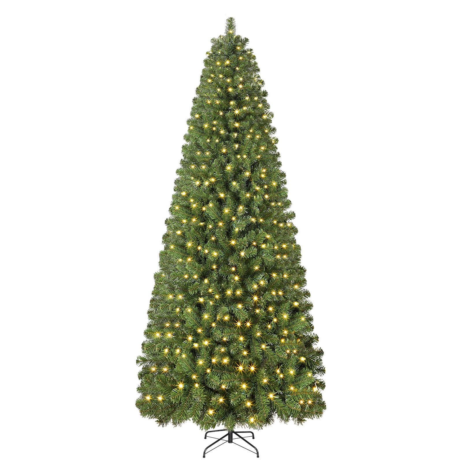 7ft Warm White Lights Classic Spruce Artificial Slim Pencil Christmas Trees