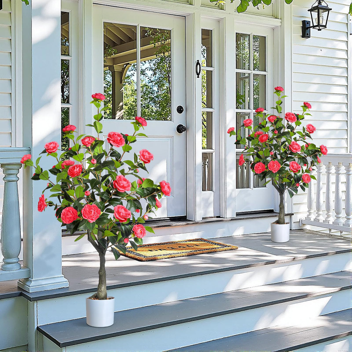 2 Pack Artificial Camellia Tree-Pink