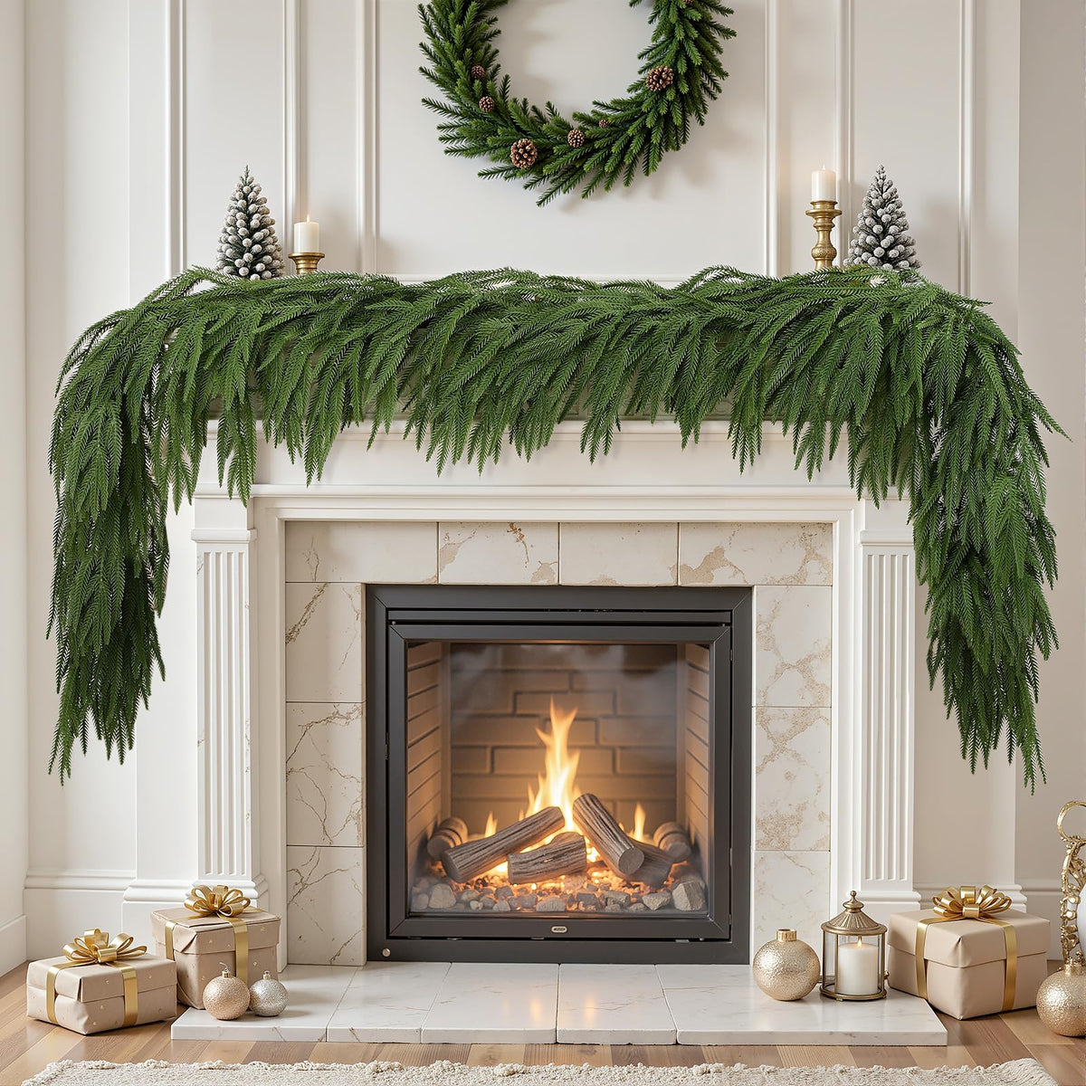 6ft/9ft Artificial Norfolk Christmas Garland