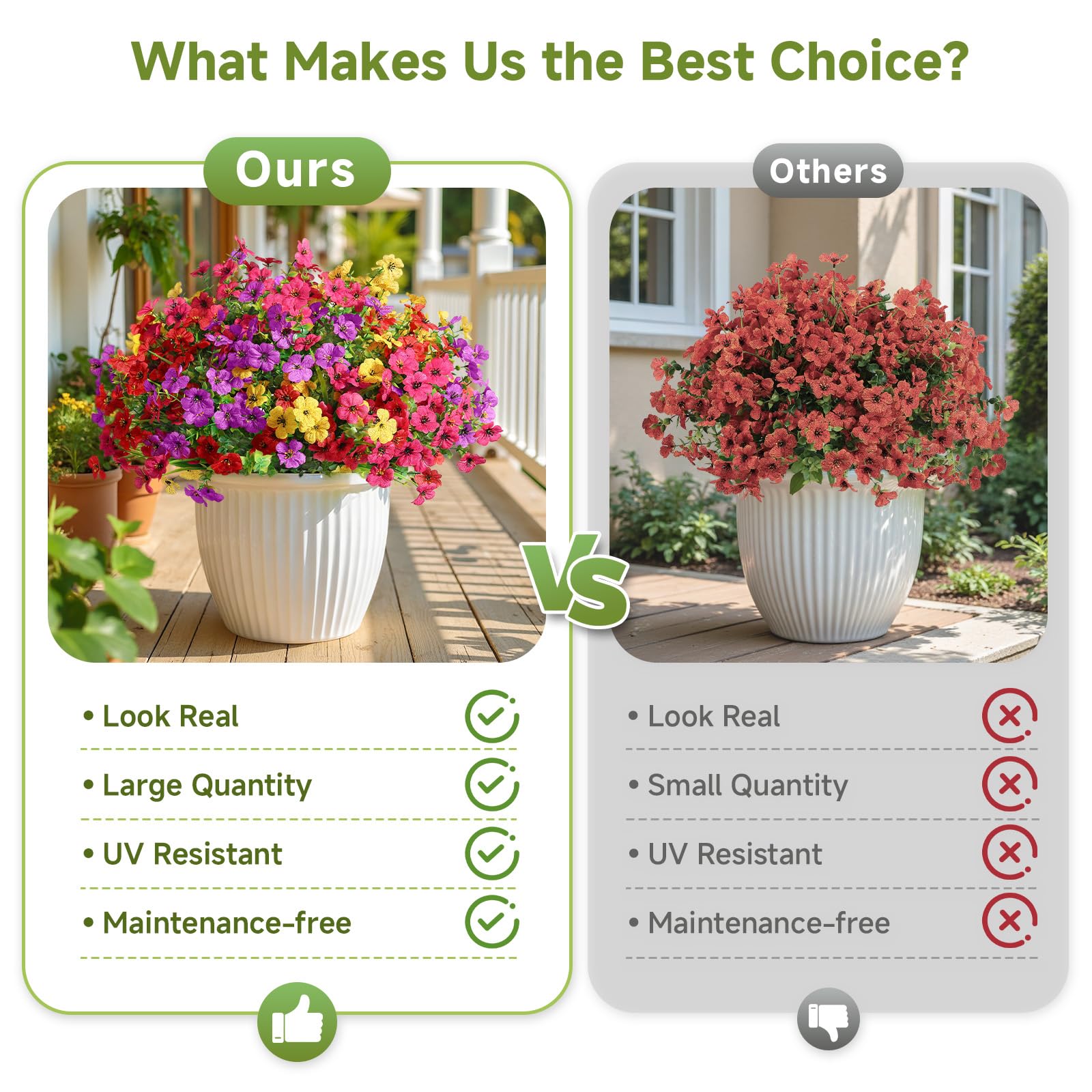 24 Bundles Artificial Faux Flowers Eucalyptus Violets(Mix 4 Colors) - SHareconn