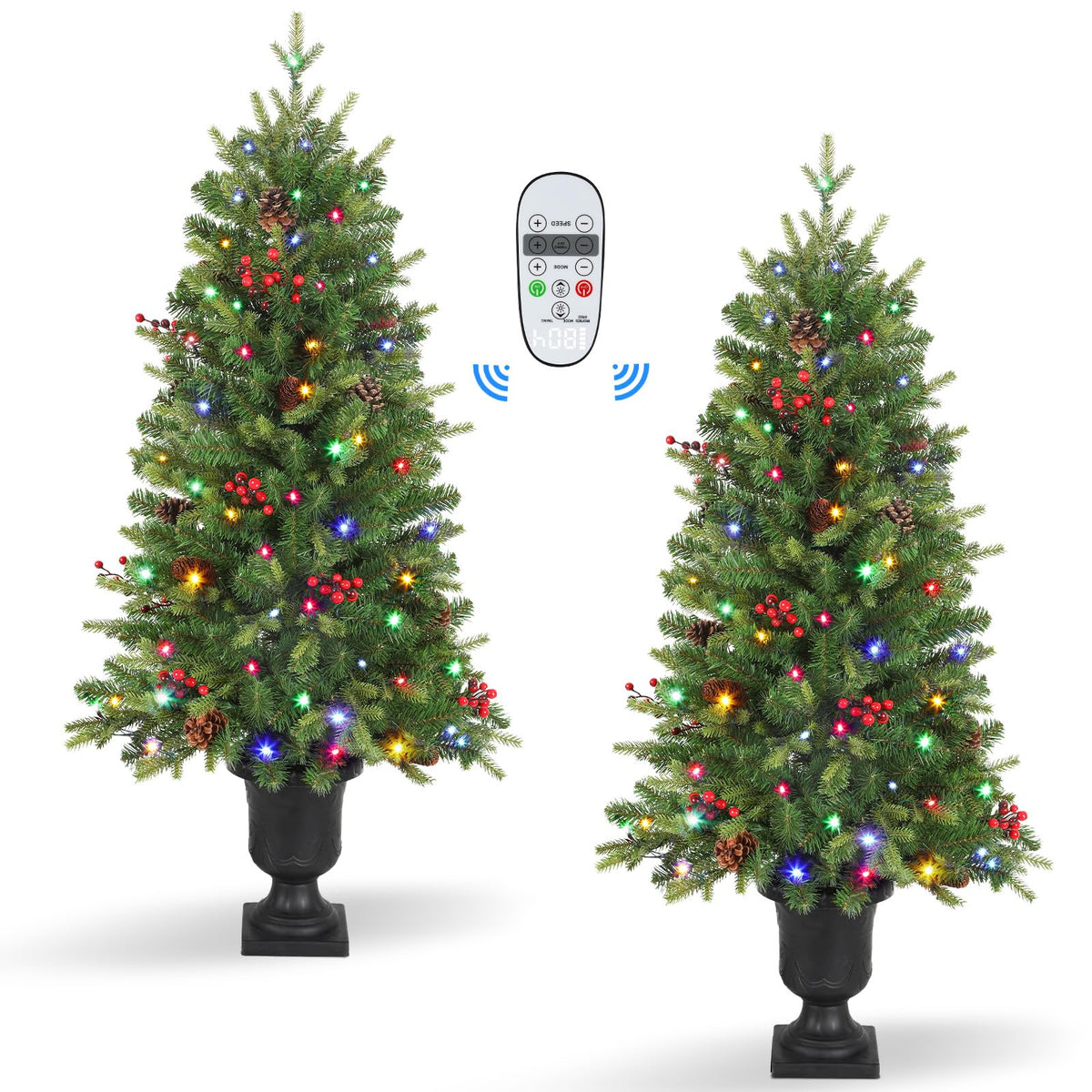 Pre-lit Artificial Christmas Tree Mini Entrances Tree - SHareconn