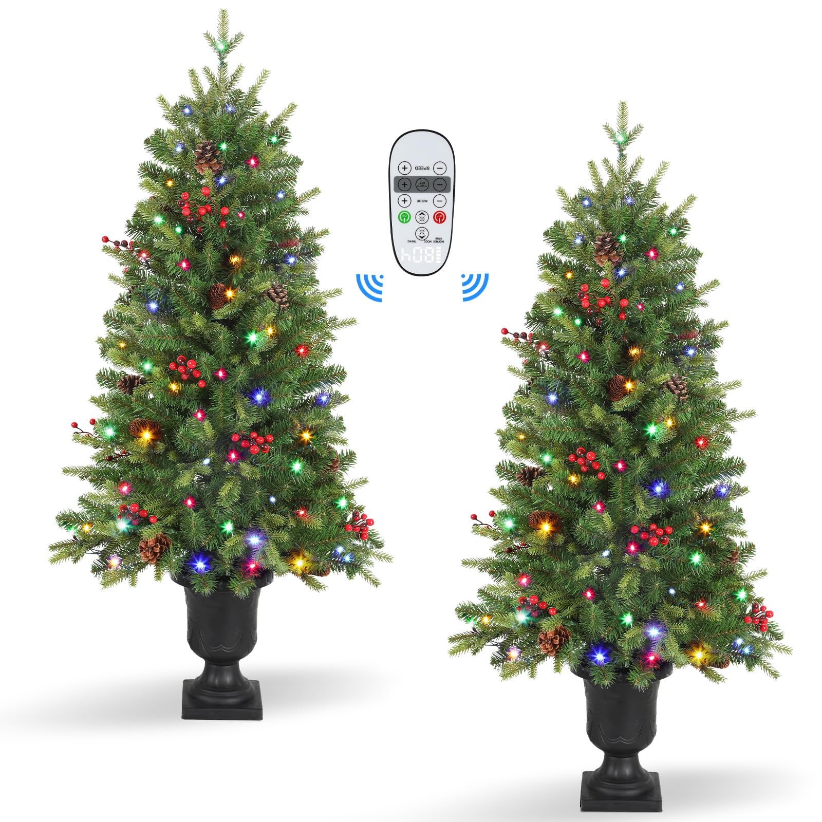 Pre-lit Artificial Christmas Tree Mini Entrances Tree - SHareconn