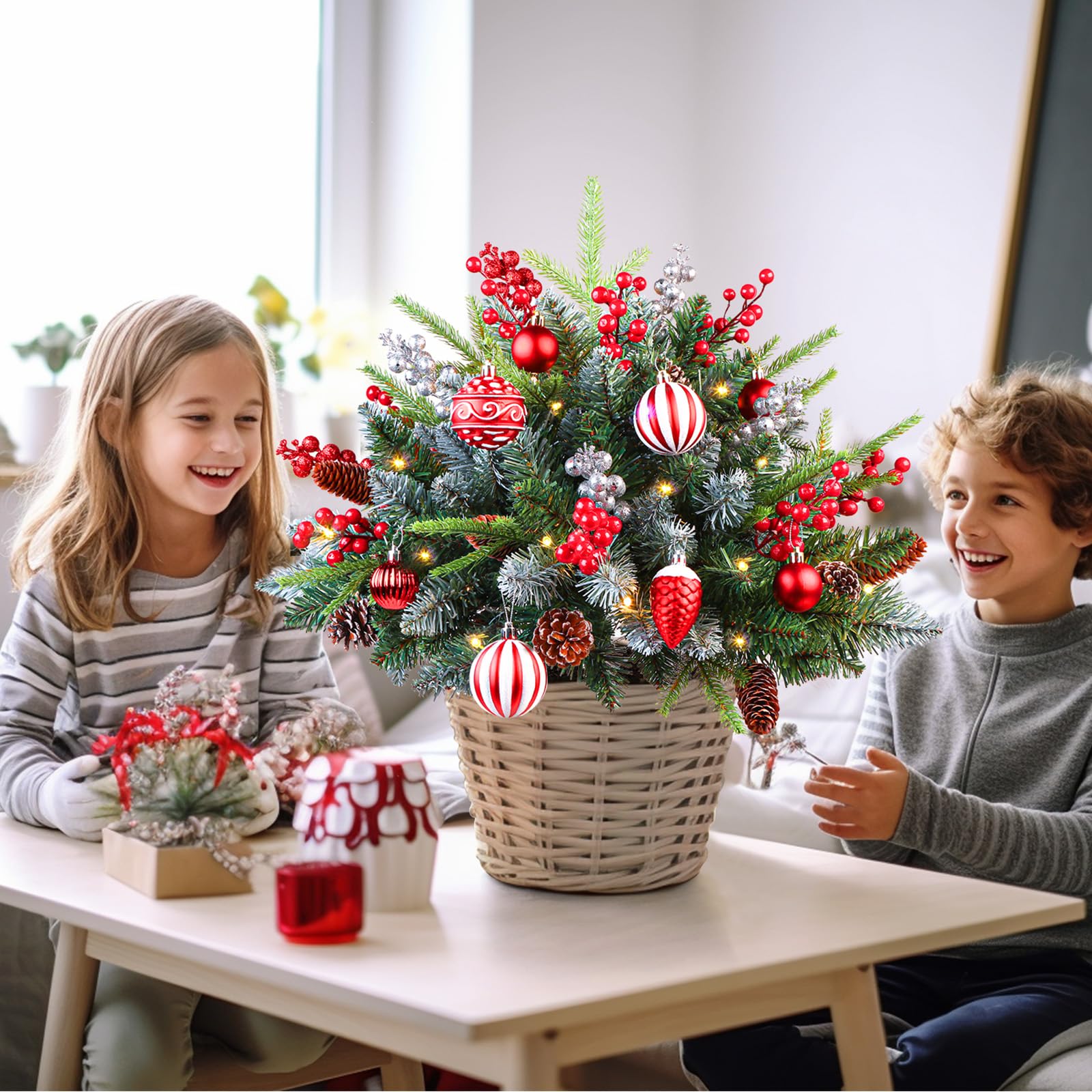 18 Inch Lighted Outdoor Christmas Tree with Remote - SHareconn