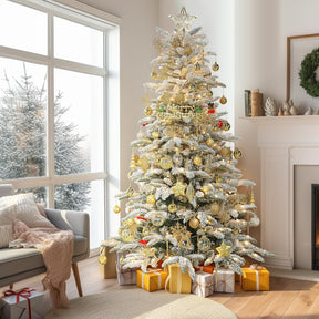 Set of 100 gold Christmas ball ornaments by SHareconn, festive holiday tree decorations for creating a luxurious Christmas display.