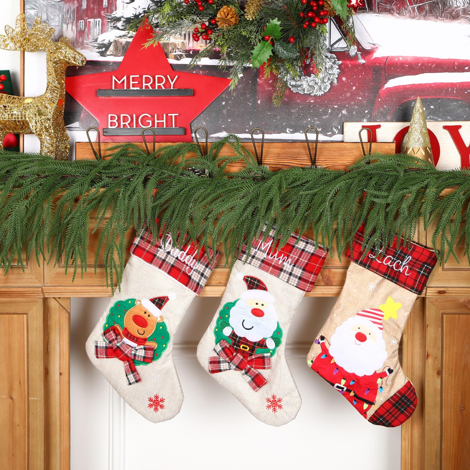 6ft Artificial Christmas Greenery Norfolk Pine Garland - SHareconn